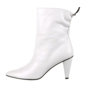 Longchamp Rare Leather White Booties original price $740.00.